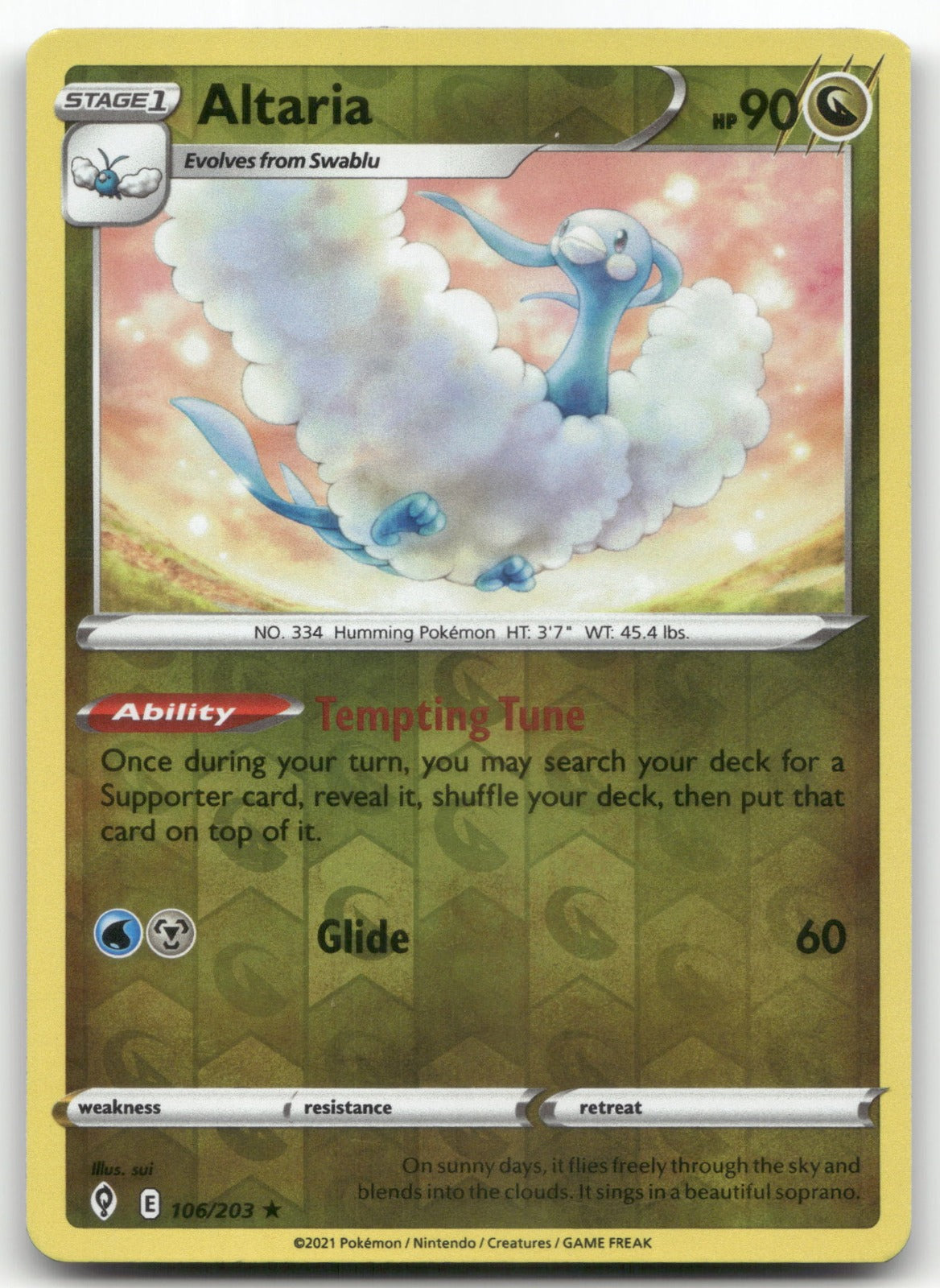 Altaria Uncommon SV03: Obsidian Flames 160/197 NM