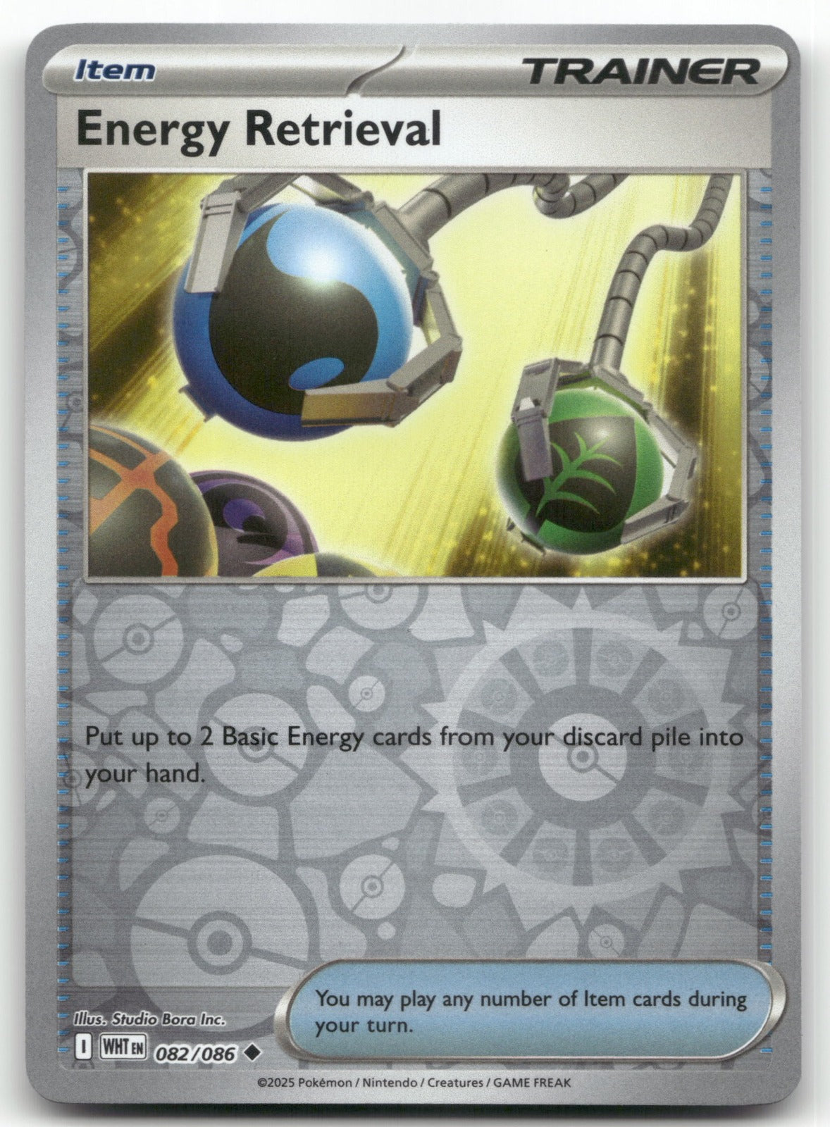 Energy Retrieval Uncommon SV: White Flare 082/086 NM