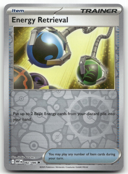 Energy Retrieval Uncommon SV: White Flare 082/086 NM