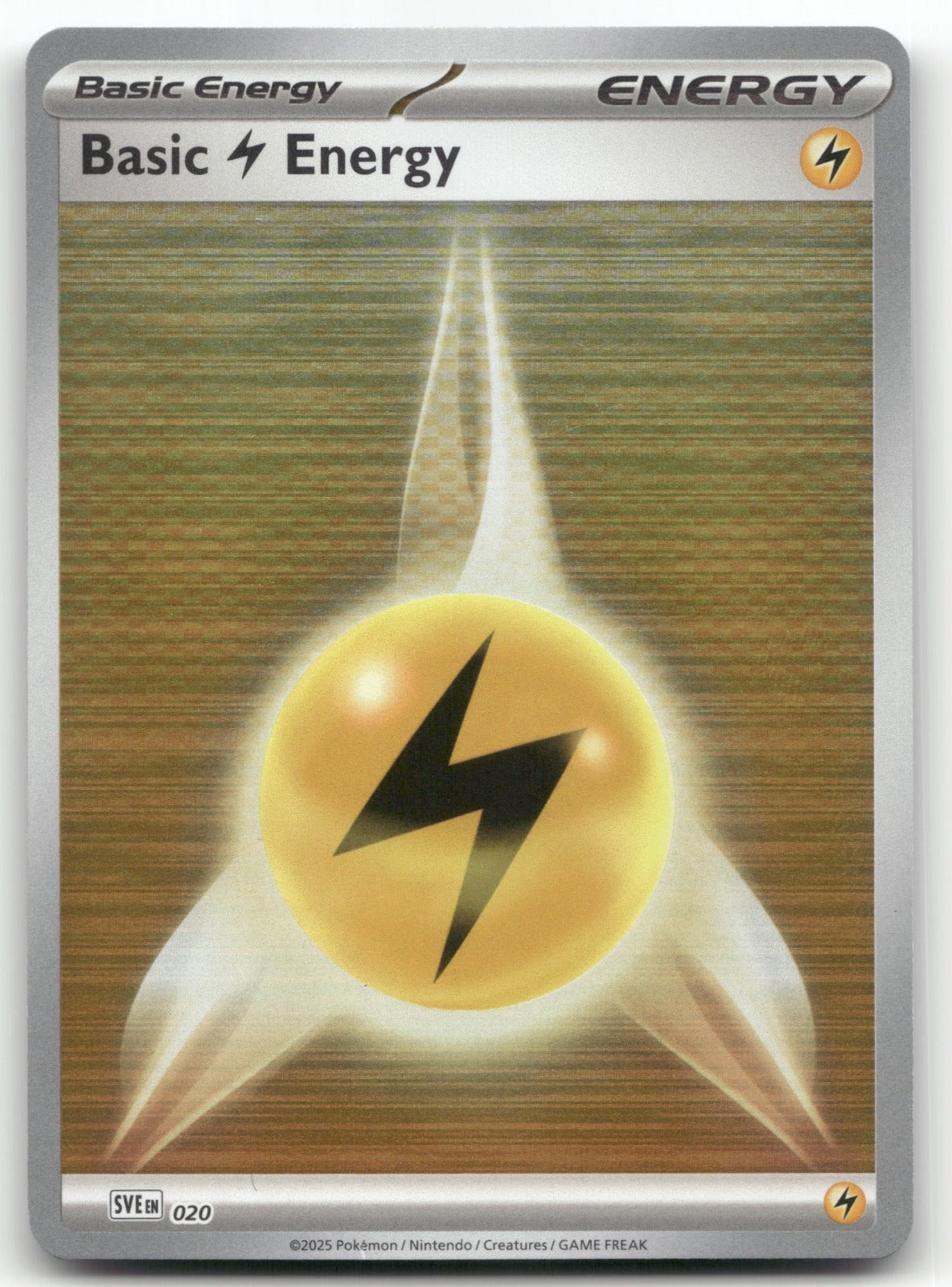 Basic Lightning Energy - Common SVE: Scarlet & Violet Energies 020 NM