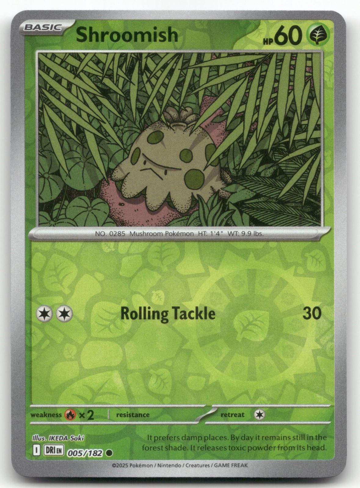 Shroomish Common SV10: Destined Rivals 005/182 NM