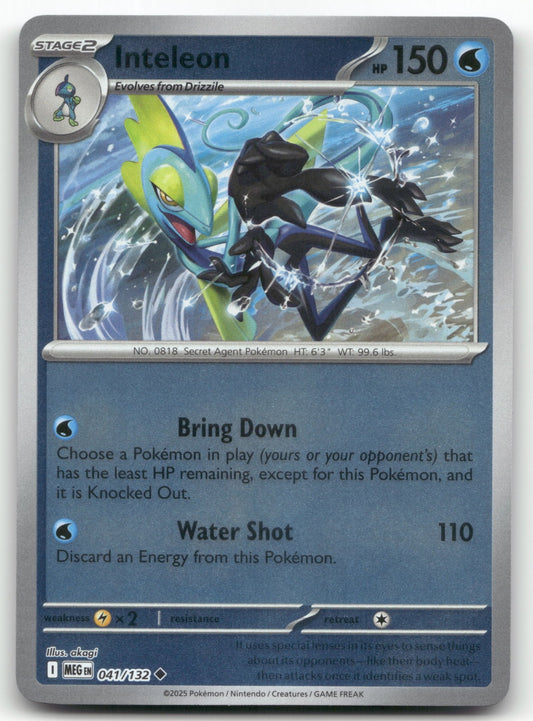 Inteleon - Uncommon ME01: Mega Evolution 041/132 NM