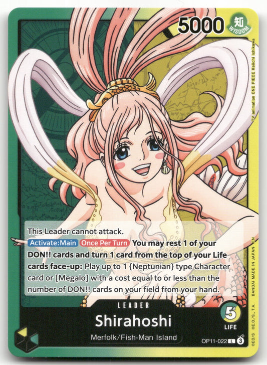 Shirahoshi (022) L A Fist of Divine Speed OP11-022 NM