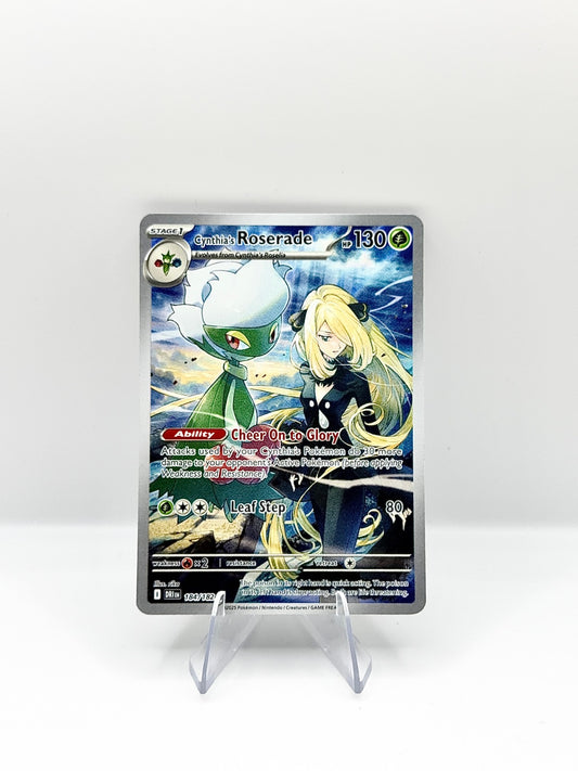 Cynthia's Roserade - Illustration Rare SV10: Destined Rivals 184/182 NM