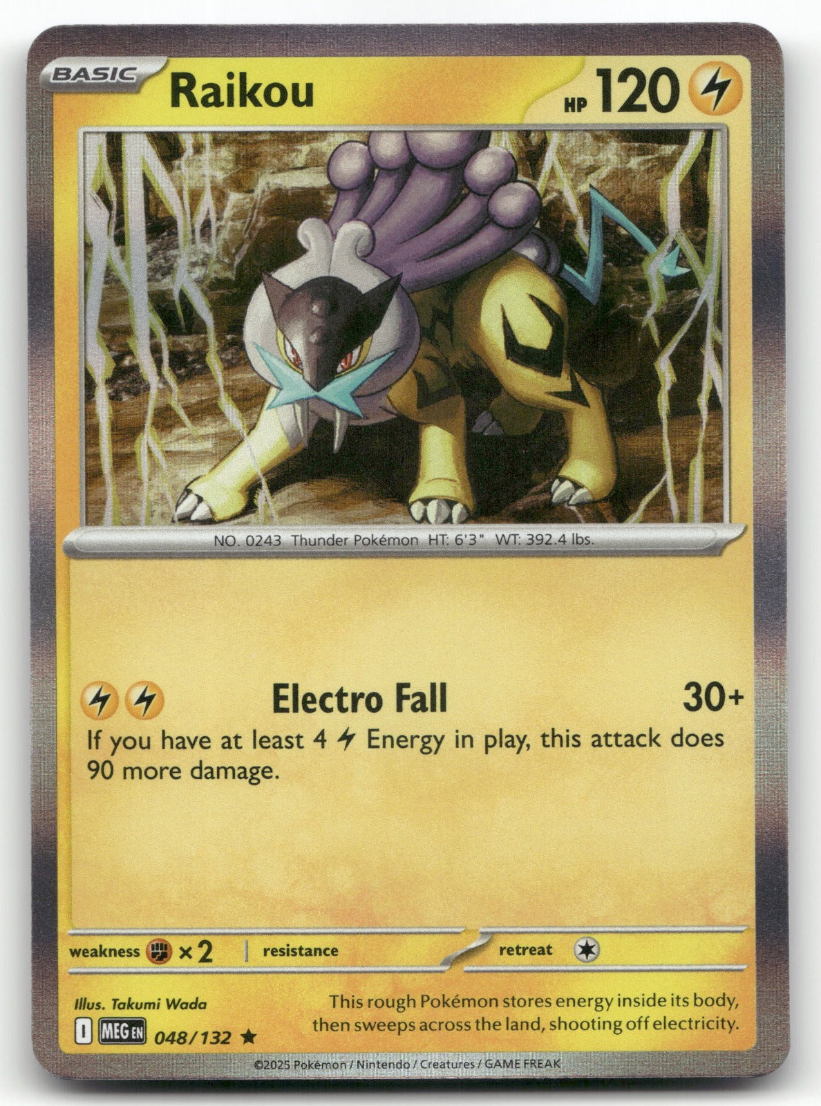 Raikou Rare ME01: Mega Evolution 048/132 NM