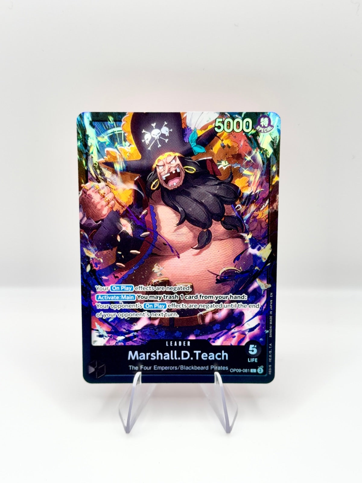 Marshall.D.Teach () L Starter Deck 27: BLACK Marshall.D.Teach OP09-081 NM