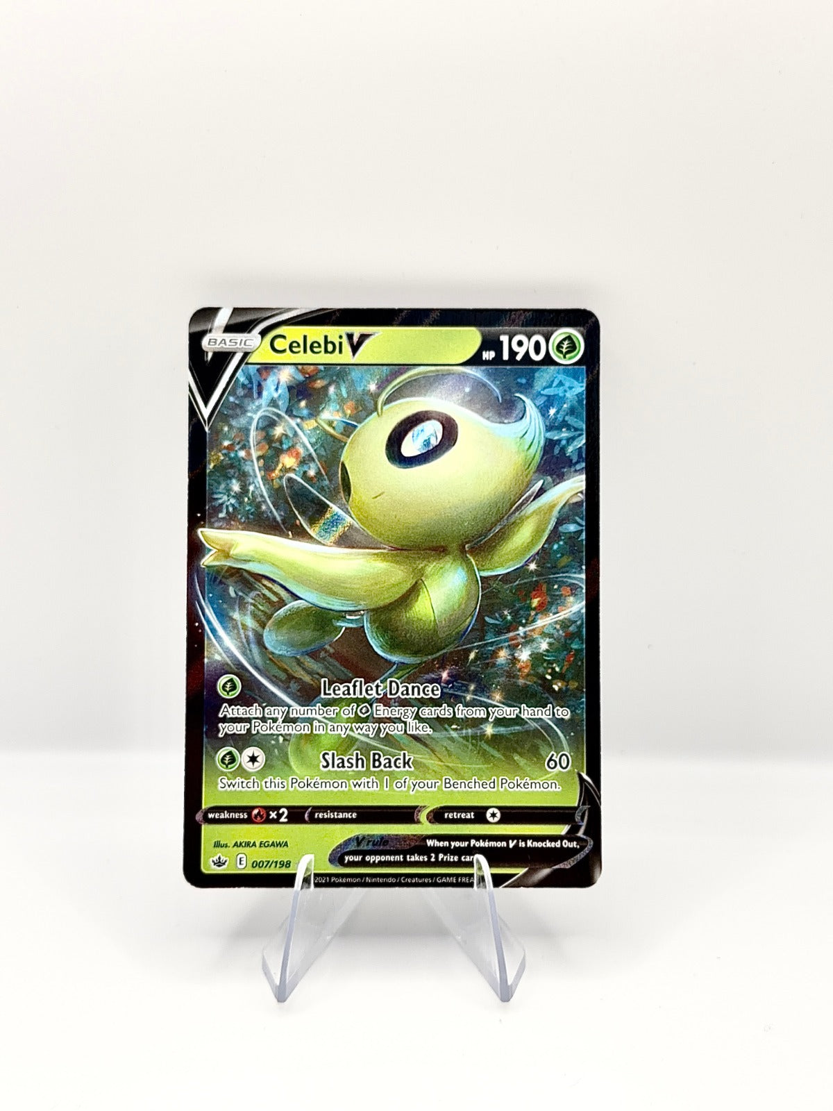 Celebi V Ultra Rare SWSH06: Chilling Reign 007/198 NM