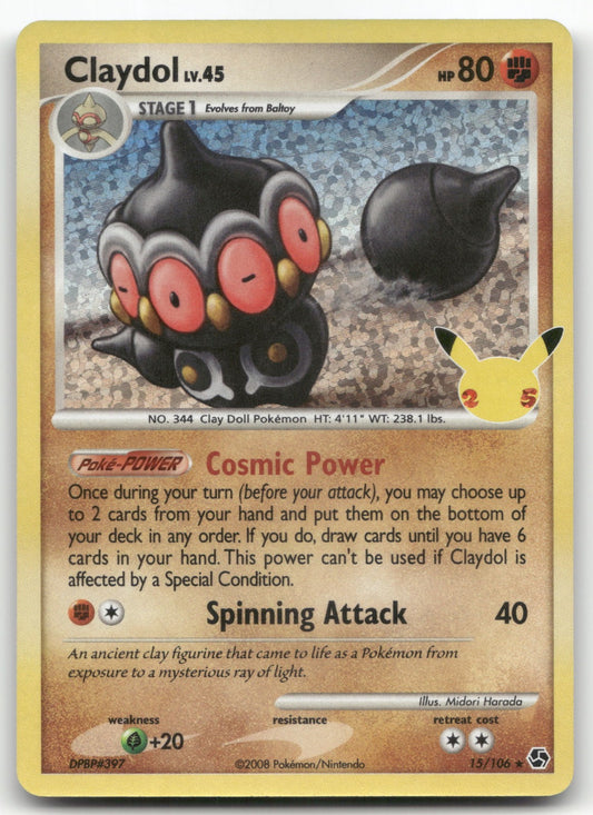 Claydol Classic Collection Celebrations: Classic Collection 15/106 NM