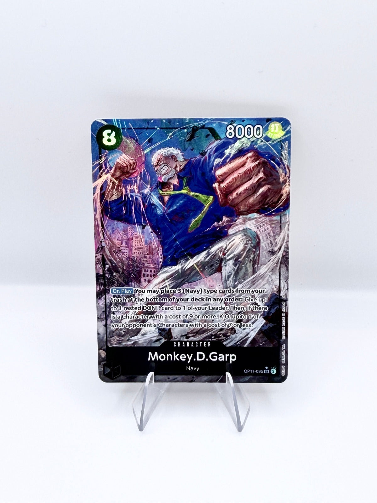 Monkey.D.Garp (Alternate Art) SR A Fist of Divine Speed OP11-095 NM