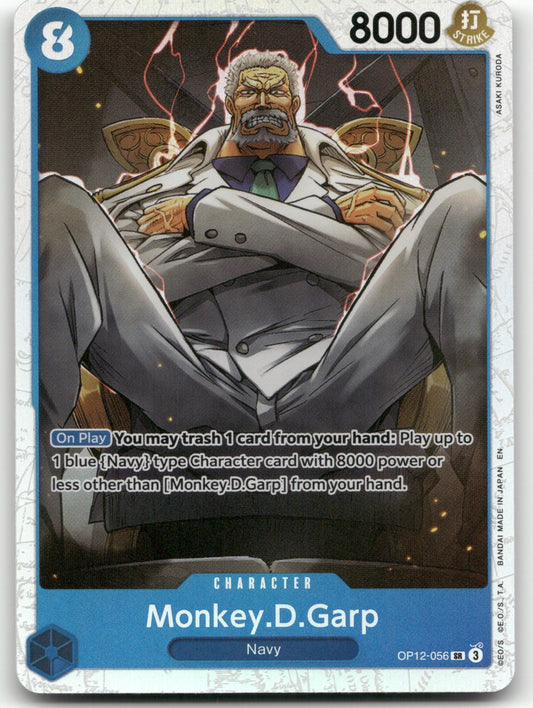 Monkey.D.Garp SR Legacy of the Master OP12-056 NM