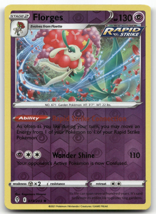 Florges Holo Rare SWSH07: Evolving Skies 073/203 NM