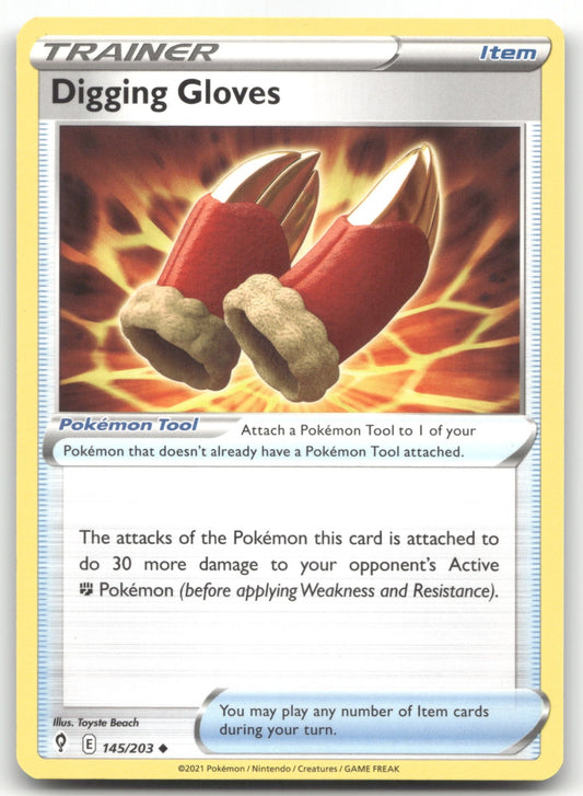 Digging Gloves Uncommon SWSH07: Evolving Skies 145/203 NM