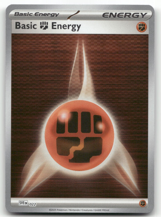 Basic Fighting Energy - Common SVE: Scarlet & Violet Energies 022 NM
