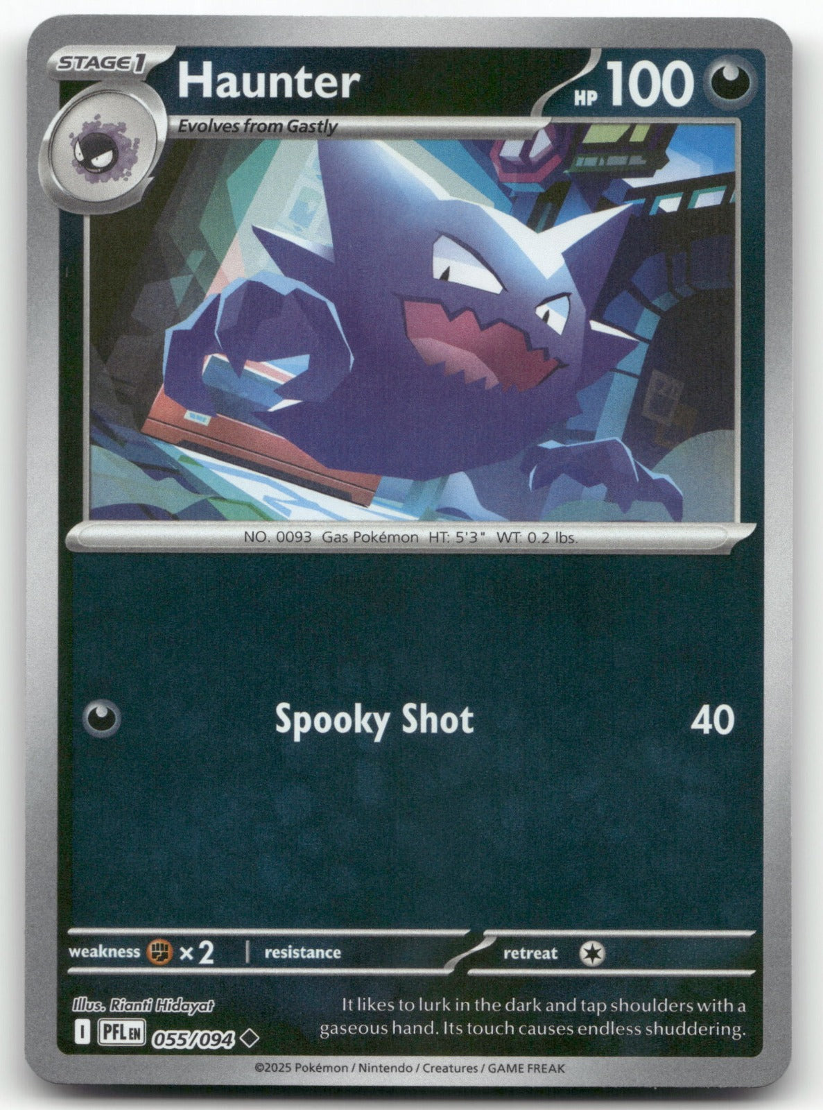 Haunter - Uncommon ME02: Phantasmal Flames 055/094 NM