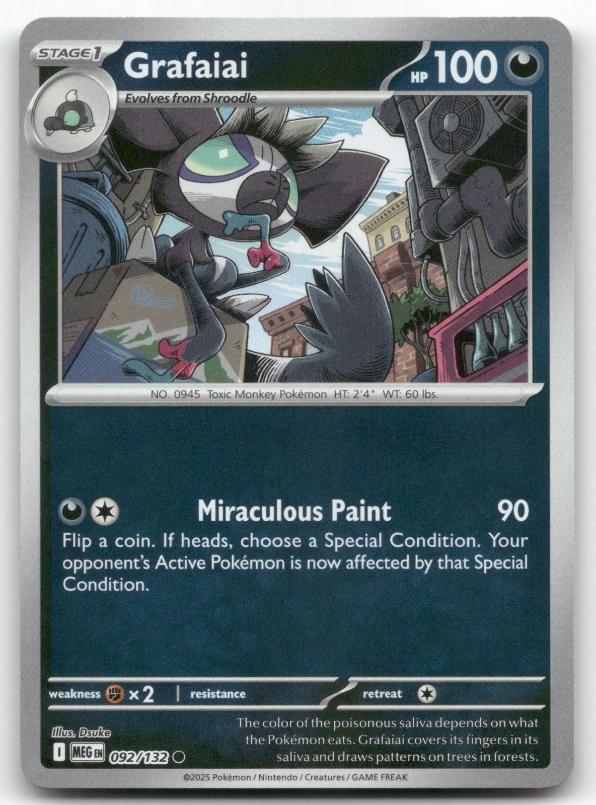 Grafaiai Common ME01: Mega Evolution 092/132 NM