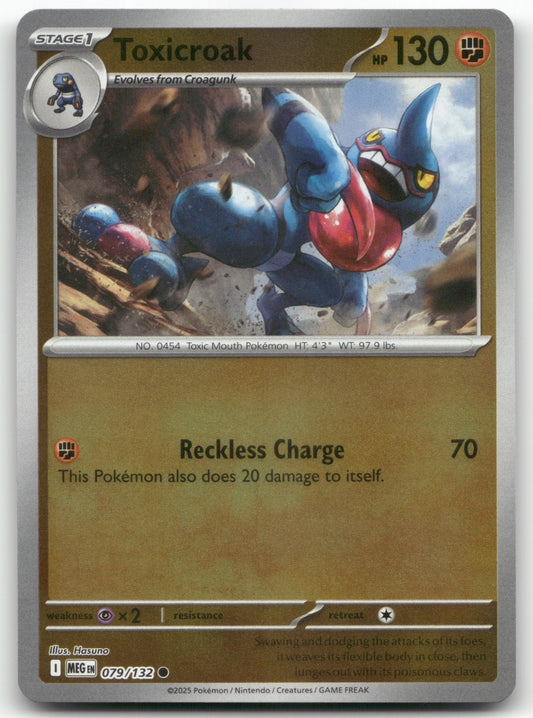 Toxicroak Common ME01: Mega Evolution 079/132 NM