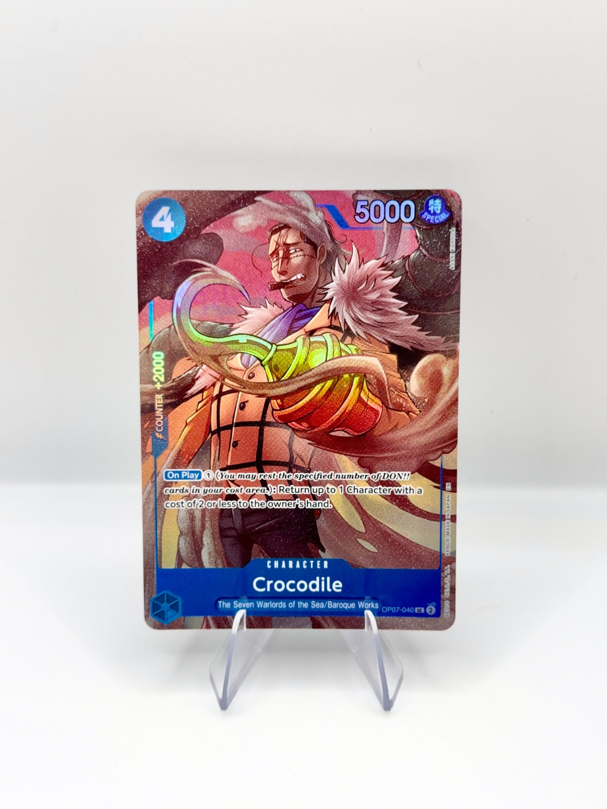 Crocodile (Seven Warlords of the Sea Binder Set) UC One Piece Promotion Cards OP07-040 NM