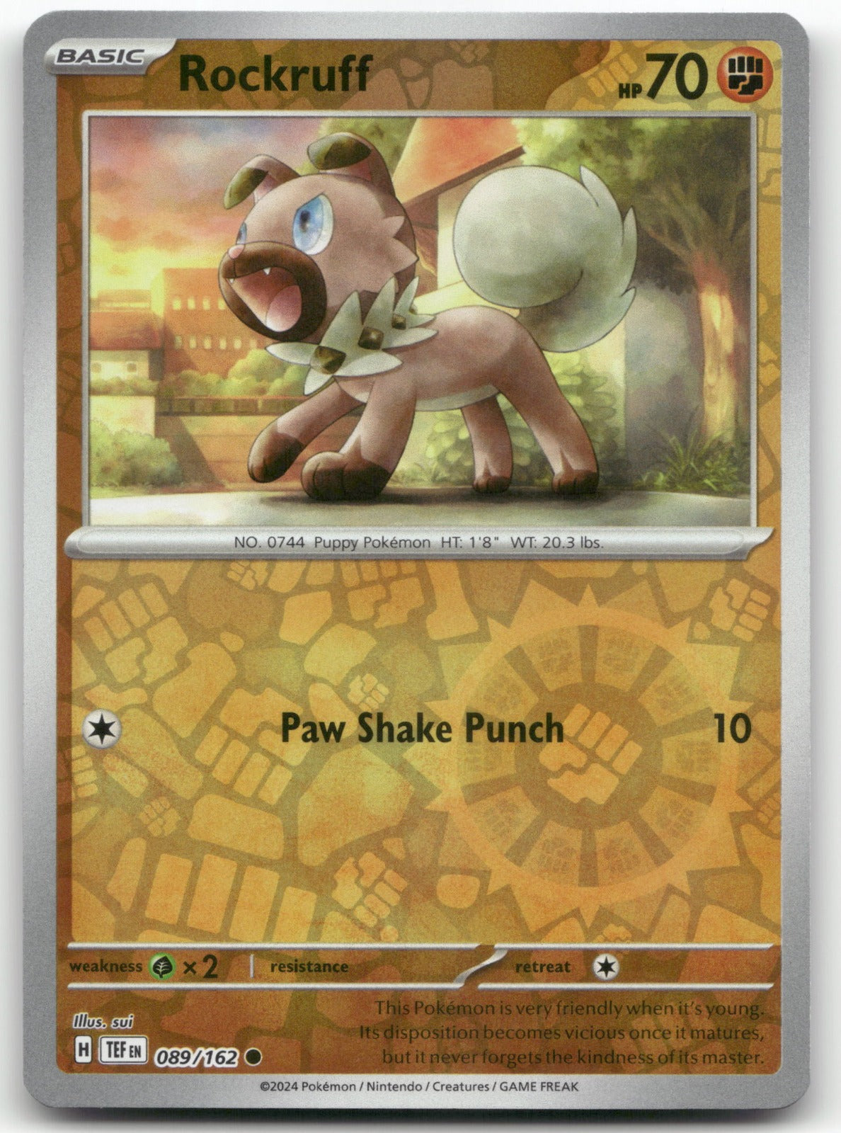 Rockruff Common SV05: Temporal Forces 089/162 NM