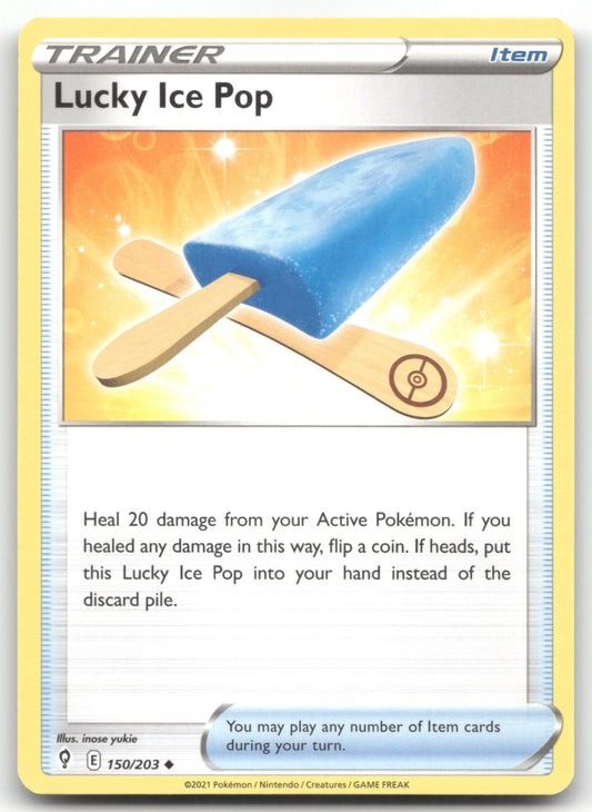 Lucky Ice Pop Uncommon SWSH07: Evolving Skies 150/203 NM