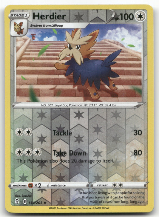 Herdier Uncommon SWSH07: Evolving Skies 134/203 NM