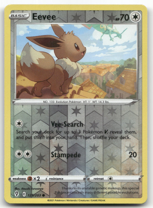 Eevee Common SWSH07: Evolving Skies 125/203 NM