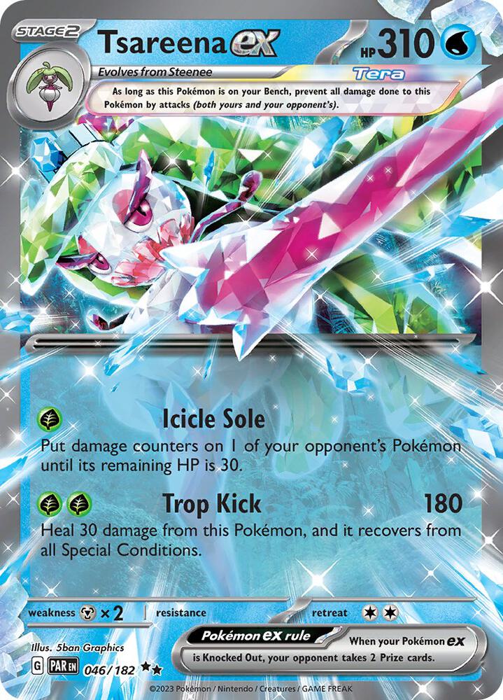 Tsareena ex Double Rare SV04: Paradox Rift 046/182 NM