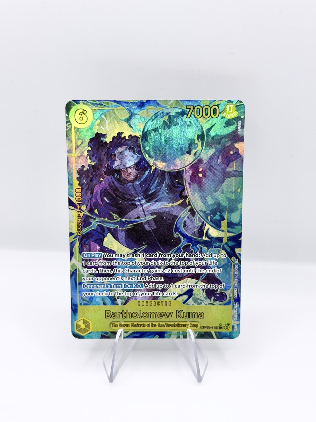 Bartholomew Kuma (Alternate Art) SEC Legacy of the Master OP12-119 NM