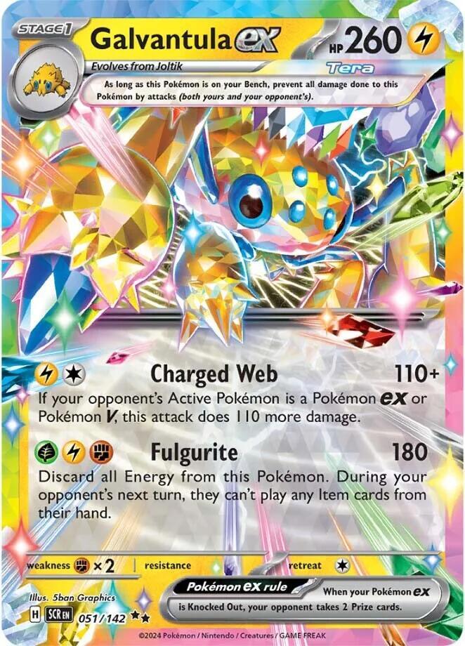 Galvantula ex - Double Rare SV07: Stellar Crown 051/142 NM