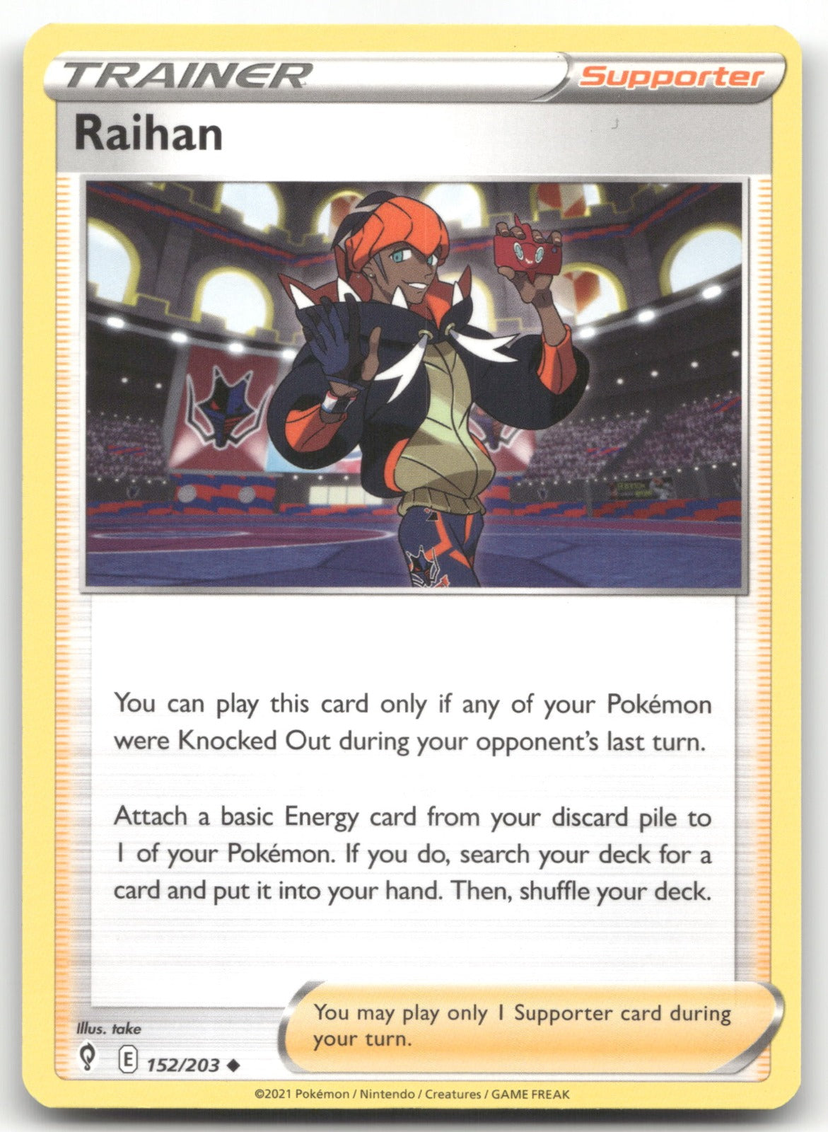 Raihan Uncommon SWSH07: Evolving Skies 152/203 NM