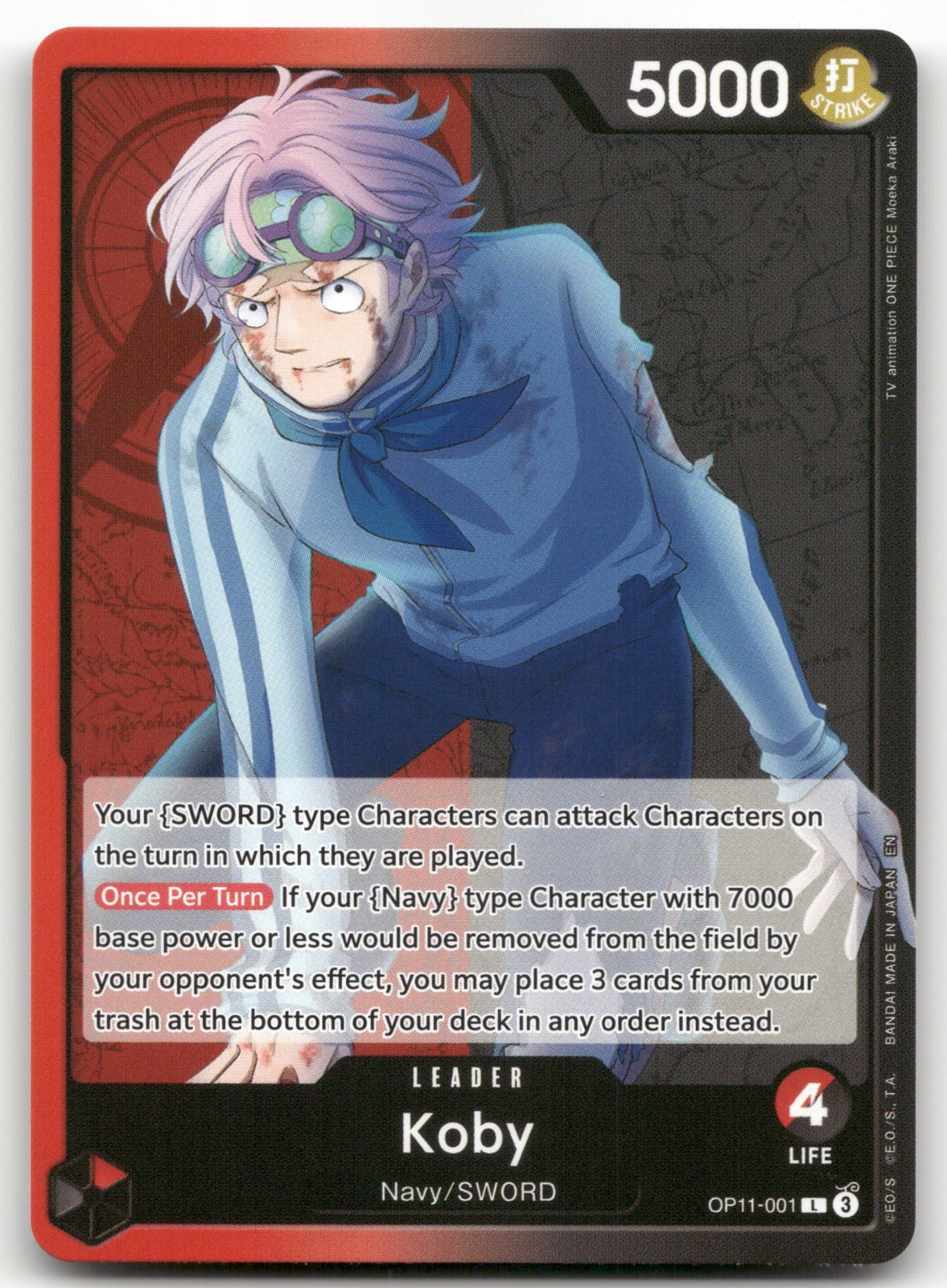Koby (001) L A Fist of Divine Speed OP11-001 NM