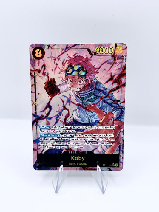 Koby (119) (Alternate Art) SEC A Fist of Divine Speed OP11-119 NM