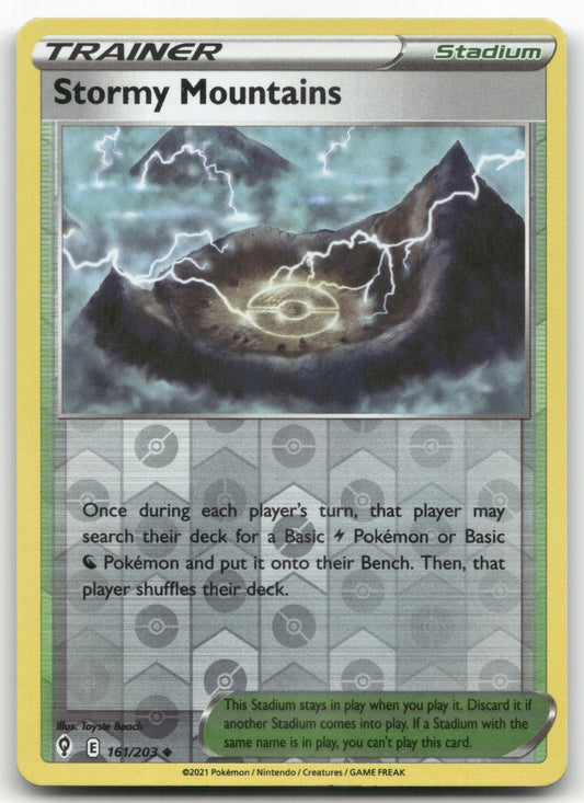 Stormy Mountains Uncommon SWSH07: Evolving Skies 161/203 NM