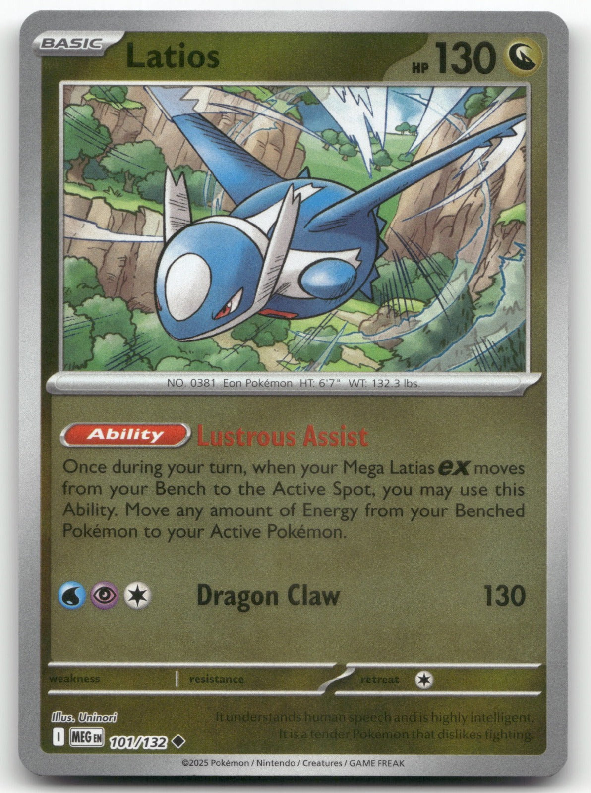 Latios Uncommon ME01: Mega Evolution 101/132 NM