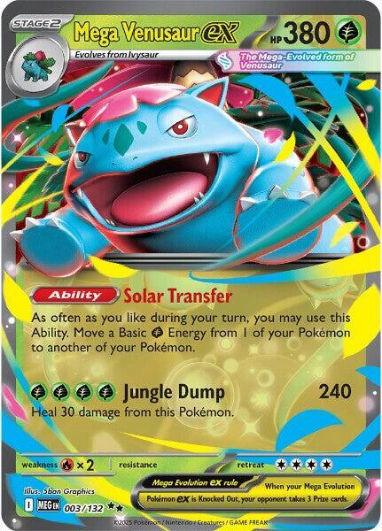 Mega Venusaur ex Double Rare ME01: Mega Evolution 003/132 NM