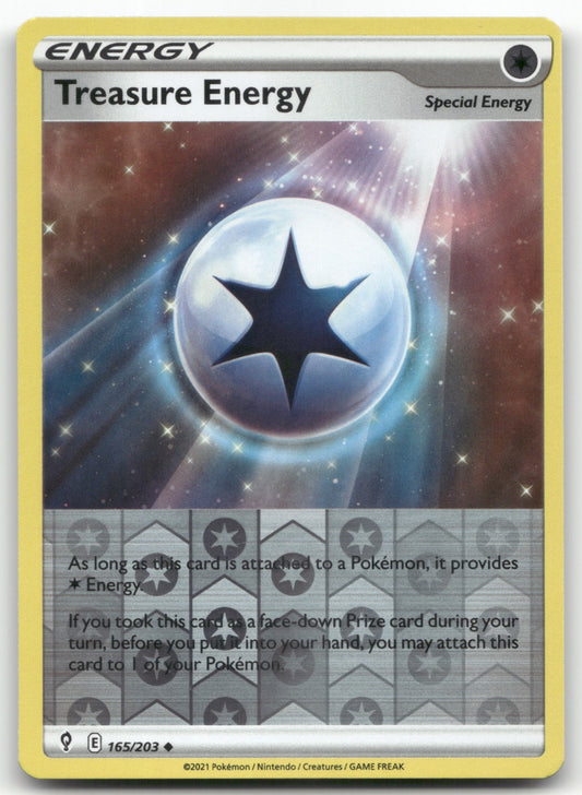 Treasure Energy Uncommon SWSH07: Evolving Skies 165/203 NM