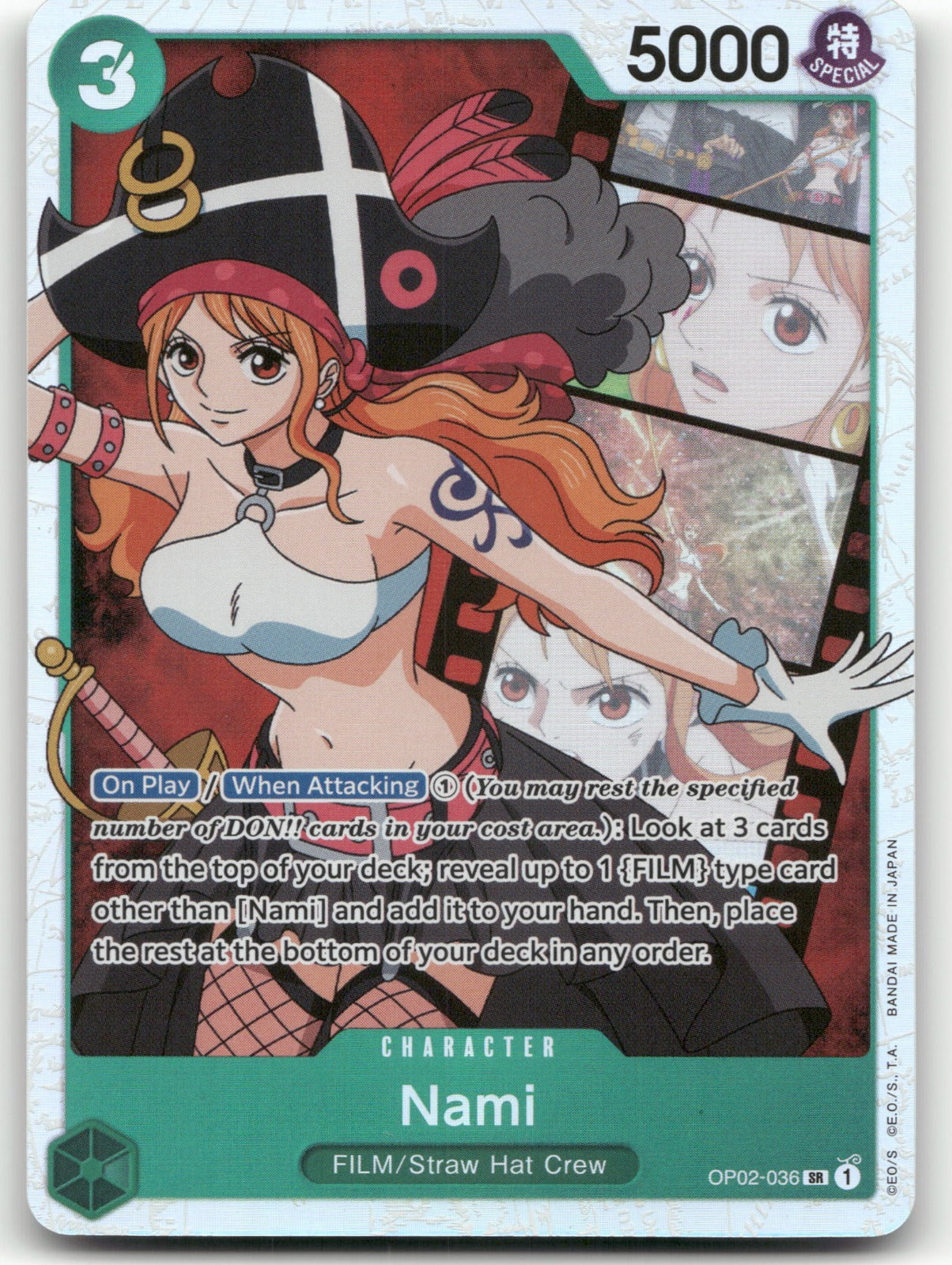Nami SR Paramount War OP02-036 NM
