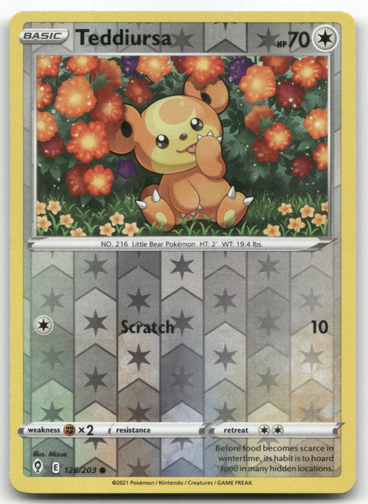 Teddiursa Common SWSH07: Evolving Skies 126/203 NM