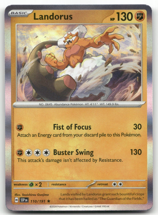 Landorus Rare SV08: Surging Sparks 110/191 NM