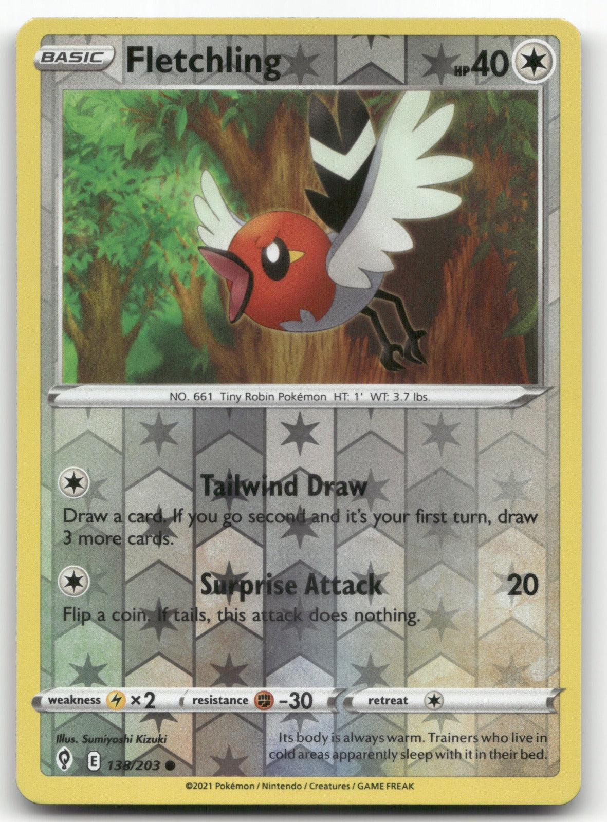 Fletchling Common SWSH07: Evolving Skies 138/203 NM