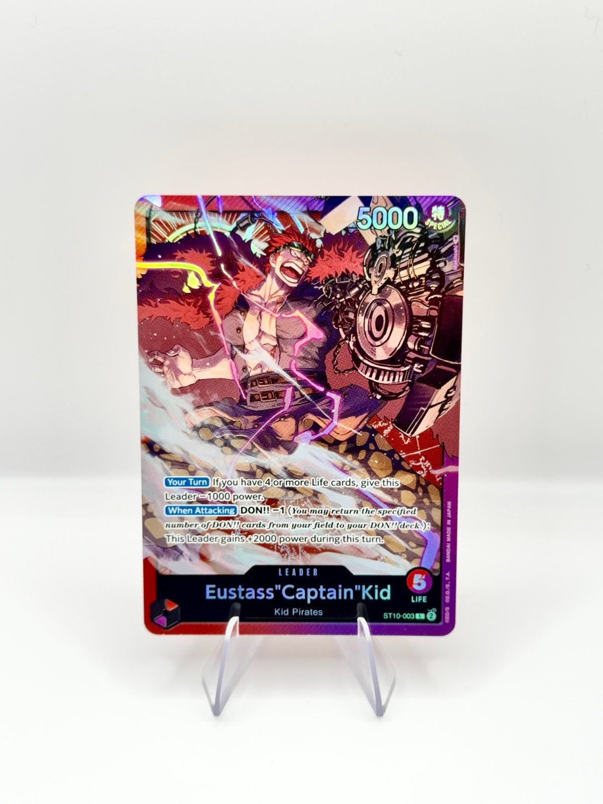 Eustass"Captain"Kid (003) L Ultra Deck: The Three Captains ST10-003 NM
