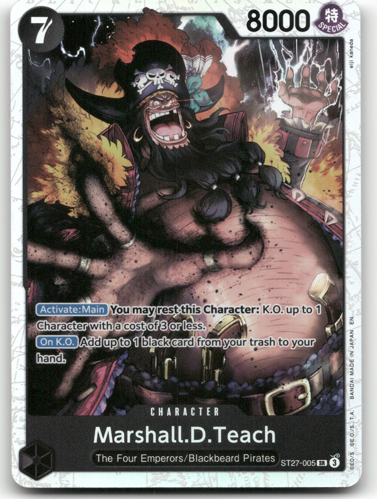 Marshall.D.Teach () SR Starter Deck 27: BLACK Marshall.D.Teach ST27-005 NM