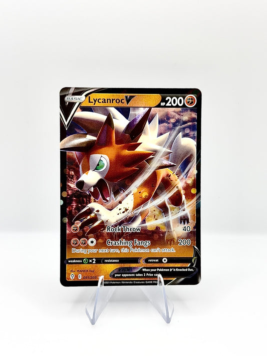 Lycanroc V Ultra Rare SWSH07: Evolving Skies 091/203 NM