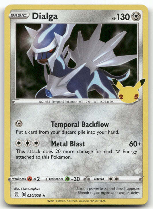 Dialga Holo Rare Celebrations 020/025 NM