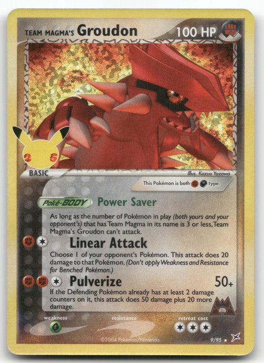 Team Magma's Groudon Classic Collection Celebrations: Classic Collection 9/95 NM