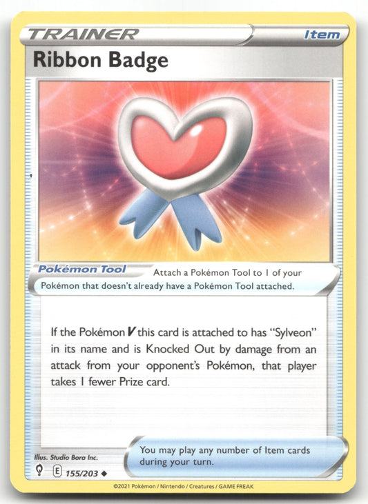Ribbon Badge Uncommon SWSH07: Evolving Skies 155/203 NM