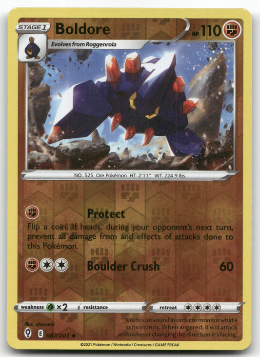 Boldore Uncommon SWSH07: Evolving Skies 087/203 NM