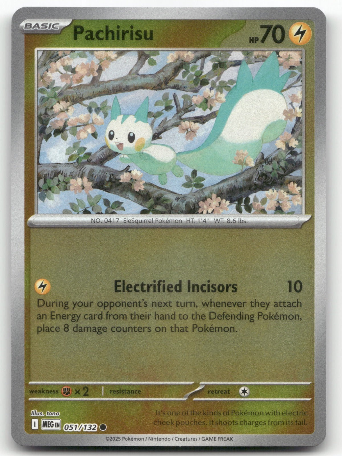 Pachirisu Common ME01: Mega Evolution 051/132 NM