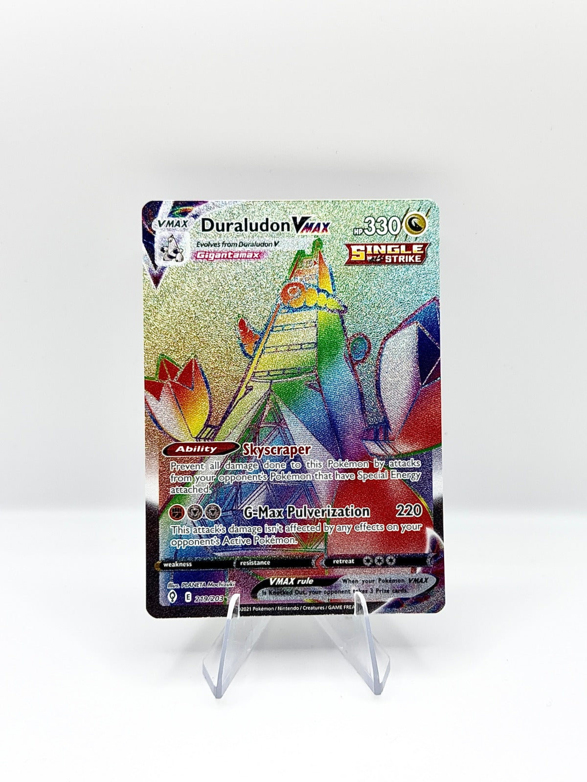 Duraludon VMAX (Secret) Secret Rare SWSH07: Evolving Skies 219/203 NM