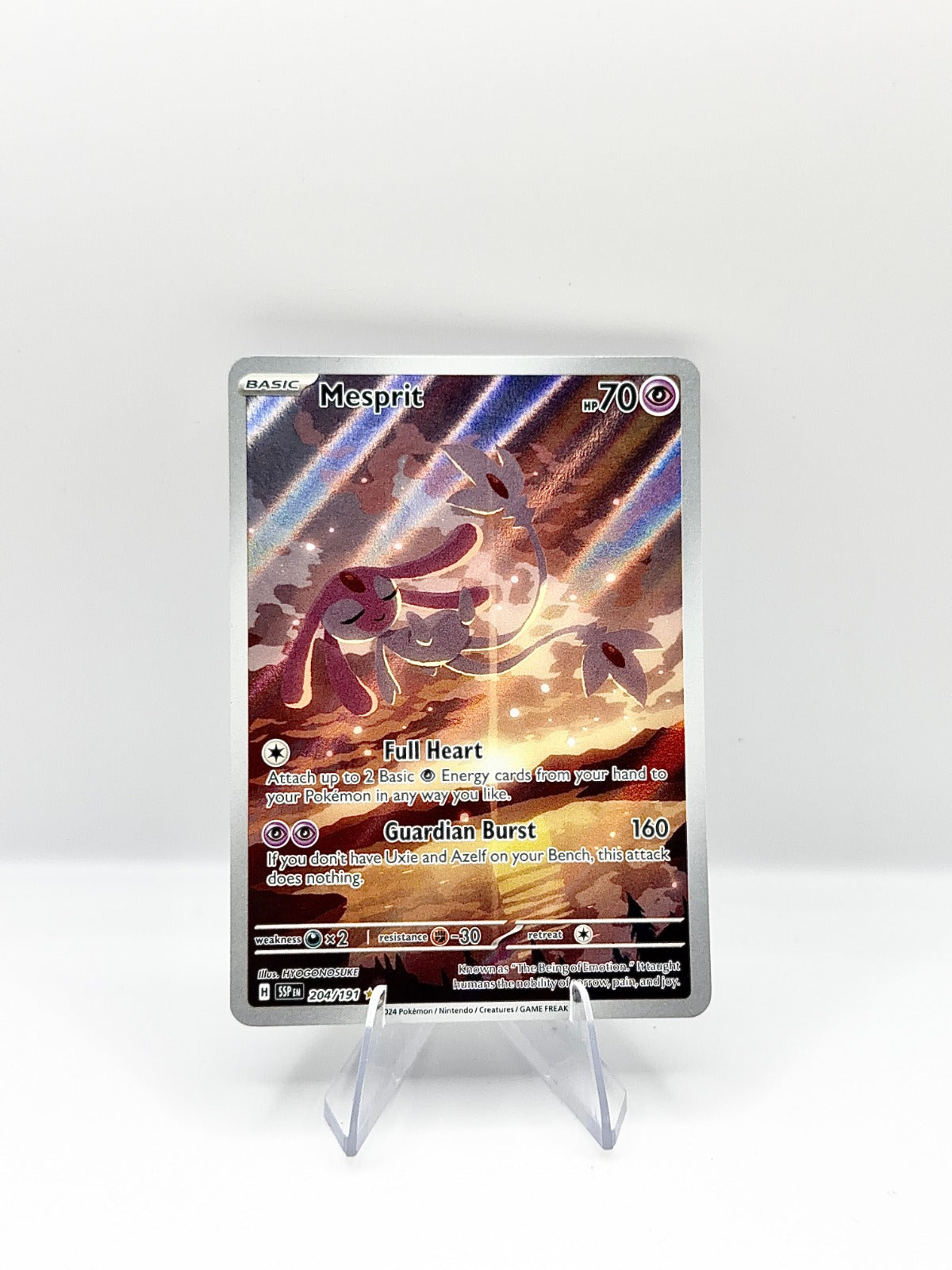 Mesprit - Illustration Rare SV08: Surging Sparks 204/191 NM