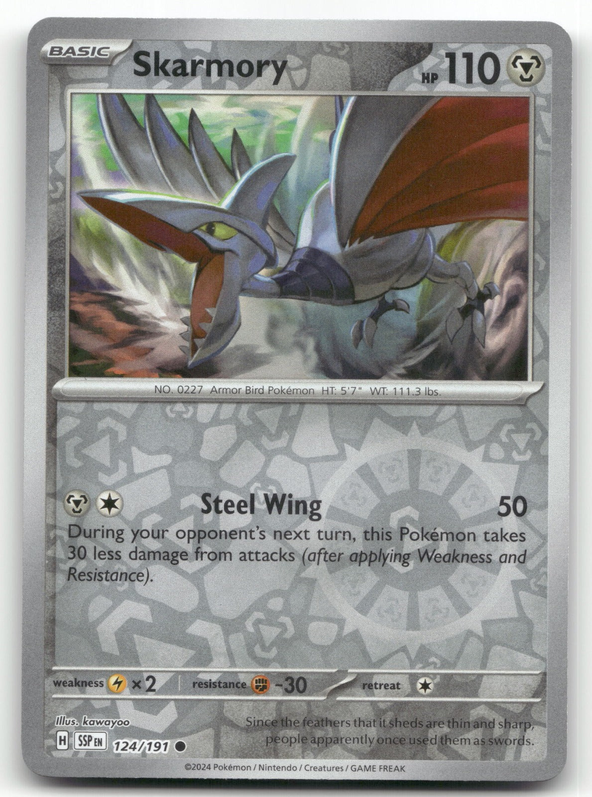 Skarmory - Common SV08: Surging Sparks 124/191 NM